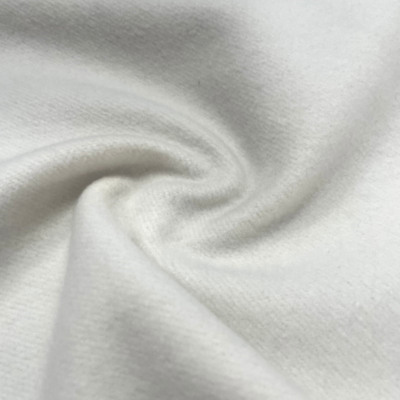 Vải nỉ cotton màu trắng